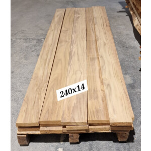Teak Holz Diele  | L/B 2400x140x28 mm