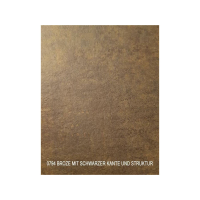 Gartenbank o. Lehne Star  Platte HPL 120 cm Fuß 6 x 6 cm Bronze Sruktur