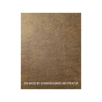 Gartenbank o. Lehne Star  Platte HPL160 cm Fuß6 x 6 cm Bronze Sruktur