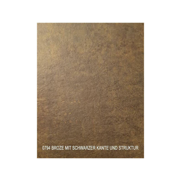 Gartenbank o. Lehne Star  Platte HPL 160 cm Fuß 8 x 8 cm Bronze Sruktur