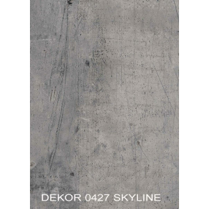 Plattenmuster HPL Dekor 0427 Skyline brauner Kern