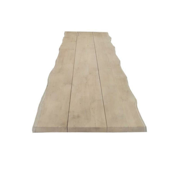 Teakholz Tischplatte  Baumkante  L/B 200x100 x 4 cm