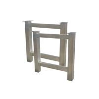 Tischgestell Firenze Edelstahl B/H  60 x 68 cm 2er SET