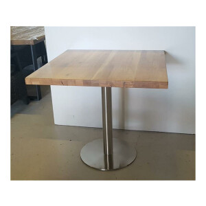 Bistro Tisch Rom L/B 80x80 cm Platte Wildeiche/Gestell...