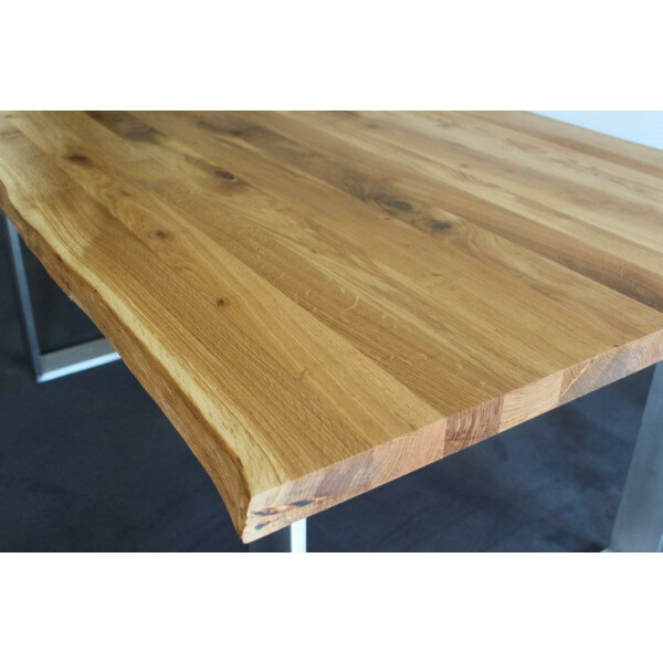 Tischplatte Eiche Baumkante 40 mm L/B 2200 x 1000 mm