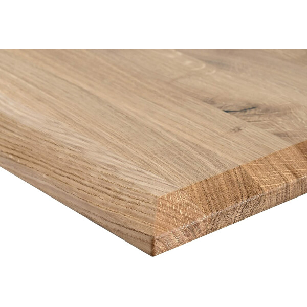 Tischplatte Eiche 40 mm  Schweizer Kante 2800 x 1000 mm