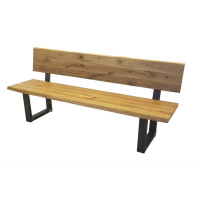 Kufen Bank Garmisch mit Lehne 180 cm