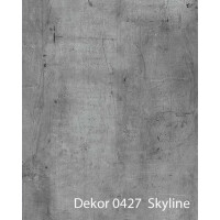 HPL Tischplatte Dekor 427 Skyline 12mm 120 cm 80 cm