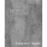 HPL Tischplatte Dekor 427 Skyline 12mm 140 cm 80 cm