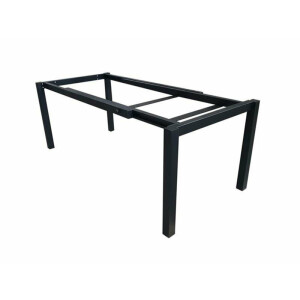 Tischgestell ausziehbar    200/300 x 90 cm Edelstahl Pulverbeschichtet RAL 9005