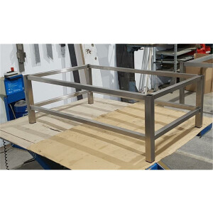 Lounge Tischgestell Edelstahl 100 x 70  x 30 cm