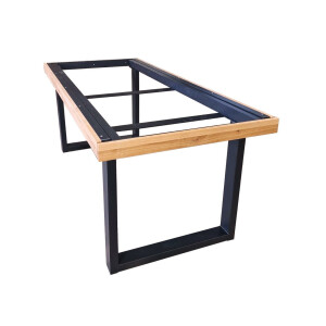 Kufen AZ Tisch Gestell  ausziehbar bis 360 cm pulverbeschichtet RAL 9005