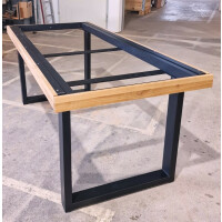 Kufen AZ Tisch Gestell  ausziehbar bis 360 cm pulverbeschichtet RAL 9005