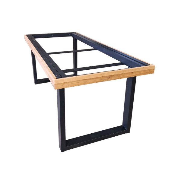 Kufen AZ Tisch Gestell  L 200 cm ausziehbar bis  300 cm pulverbeschichtet RAL 9005