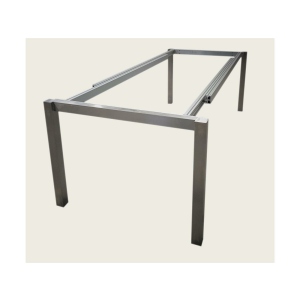 Gartentisch ausziehbar HPL/ Edelstahl 160 x 100 cm-0794 Bronze mit Struktur Oberfläche-Edelstahl