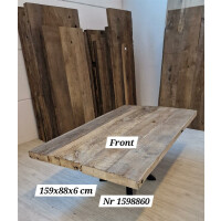 Tischplatte Altholz 159 x 88 cm