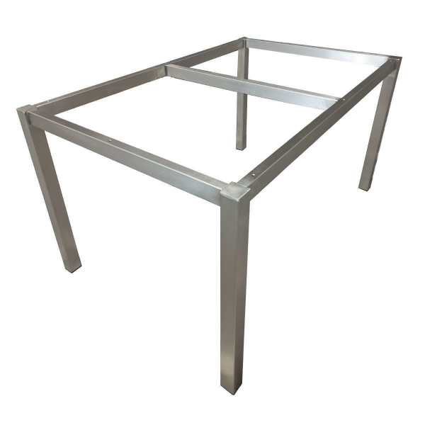 Tischgestell Edelstahl 110  x 70 cm | Fuß 4 cm