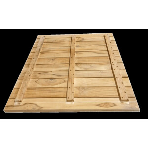 Tischplatten  aus Teakholz 120 x 90 cm