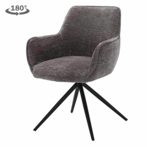 Sora Esszimmerstuhl -  Mona 464 Cement grey (drehbar)