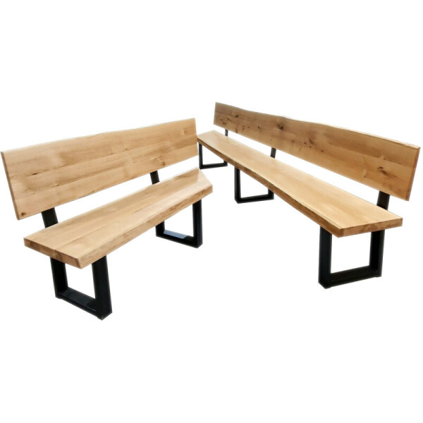 Eckbank Garmisch 370 x 160-Stahl Pulverbeschichtet
