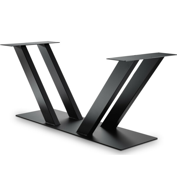 Tischgestell  Rohstahl Mod. DV -L/B/H  170 x 48 x 68 cm-Grau (RAL 7021, matte Feinstruktur)