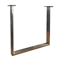 Tischkufen 80/20 Edelstahl nach Maß 80 cm-68 cm