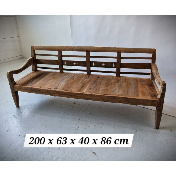 Alte Teakholzbank Länge 200 cm