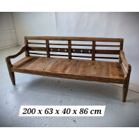 Alte Teakholzbank Länge 200 cm