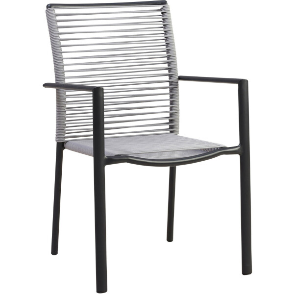 Best Vincenza Diningsessel Aluminium/Rope hellgrau