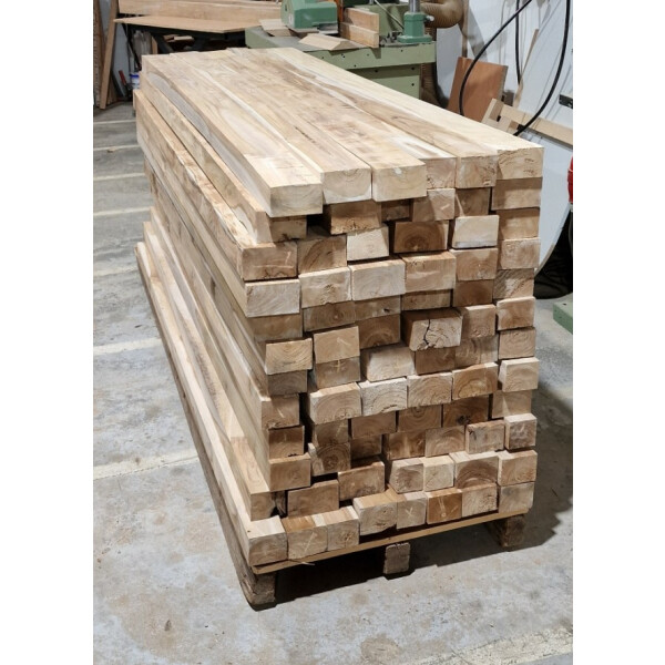 Teakholz Bohlen  7 cm stark Länge 200 cm