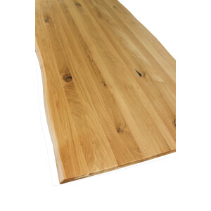 Tischplatte 40 mm Baumkante 230 x 110 cm