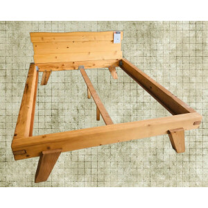 Bett Gradel Fichte massiv 160x200cm mit Nakos