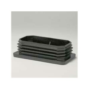 Stopfen mit Lamellen 80x40x1,5-2 mm, schwarz