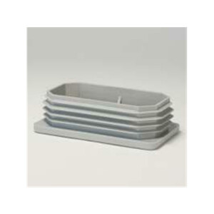 Stopfen mit Lamellen 80x40x1,5-2 mm, grau
